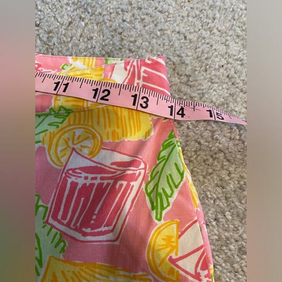Lilly Pulitzer Womens Sz 2 Vintage Summer Coastal Tropical Straight Ankle Pants - Picture 9 of 11